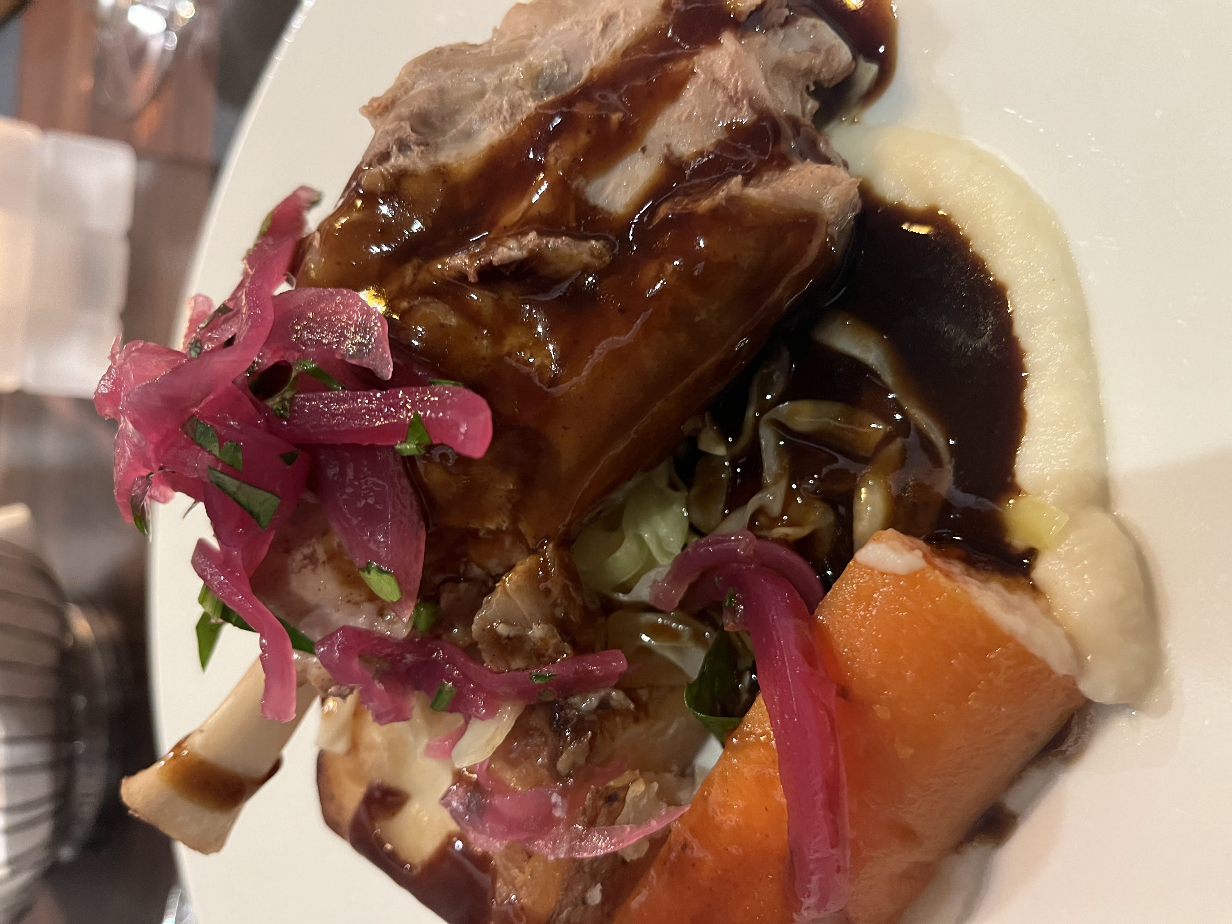 Pork shank at Torget, on board the Hurtigruten MS Nordnorge